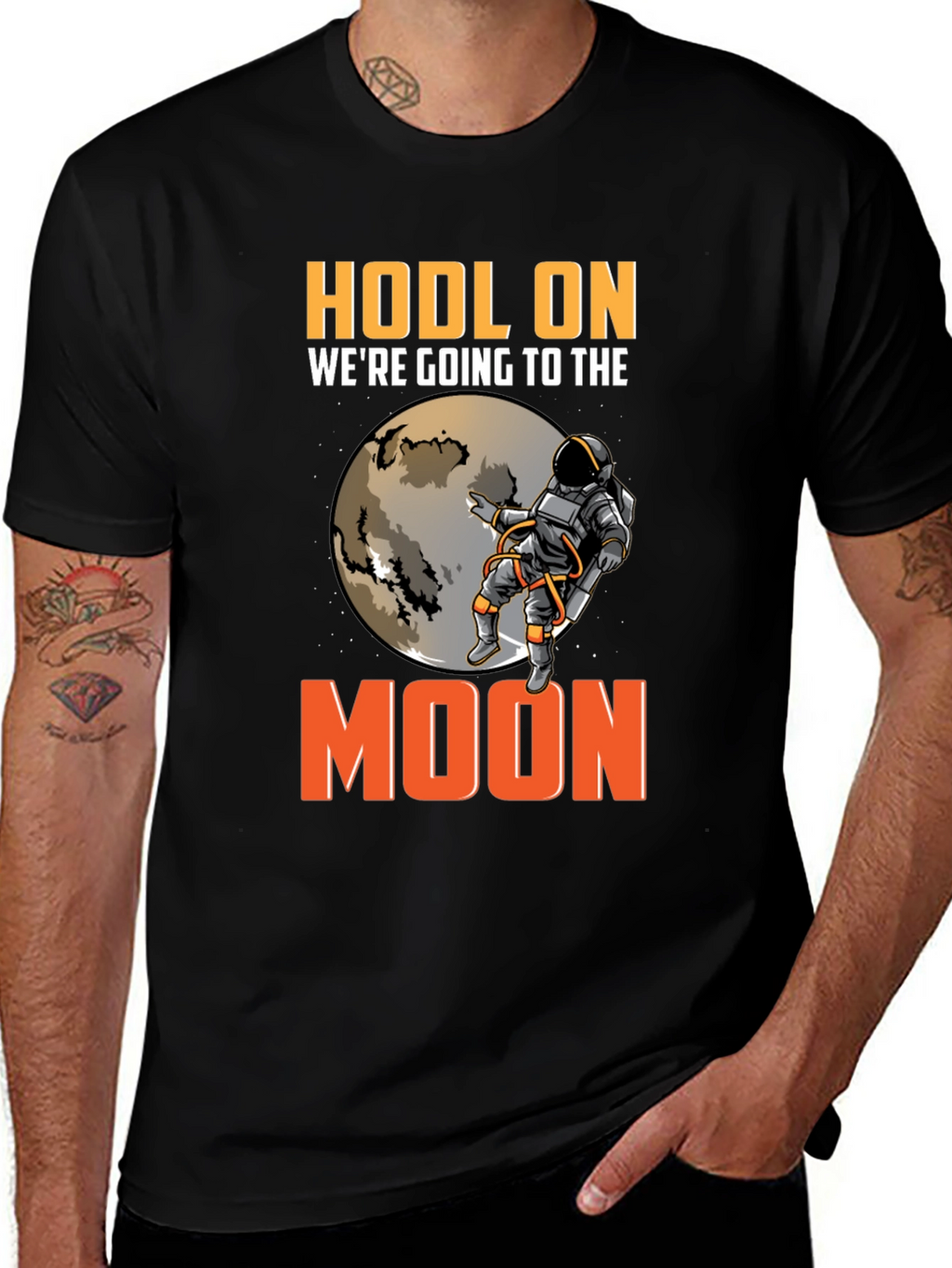 Camiseta HODL ON Espacio Cripto