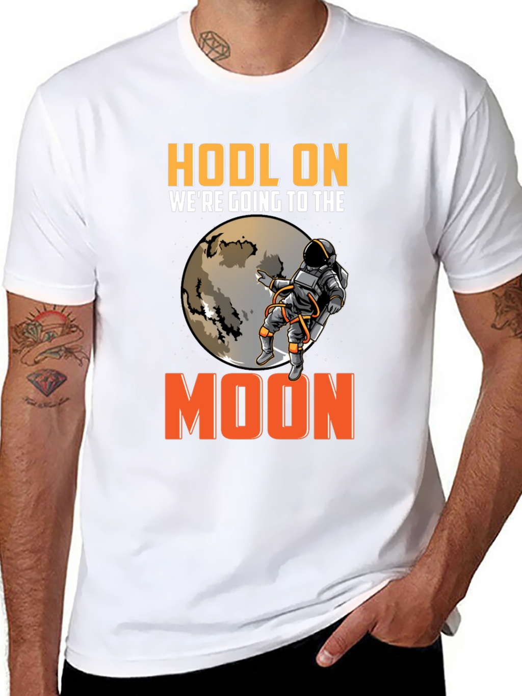 Camiseta HODL ON Espacio Cripto
