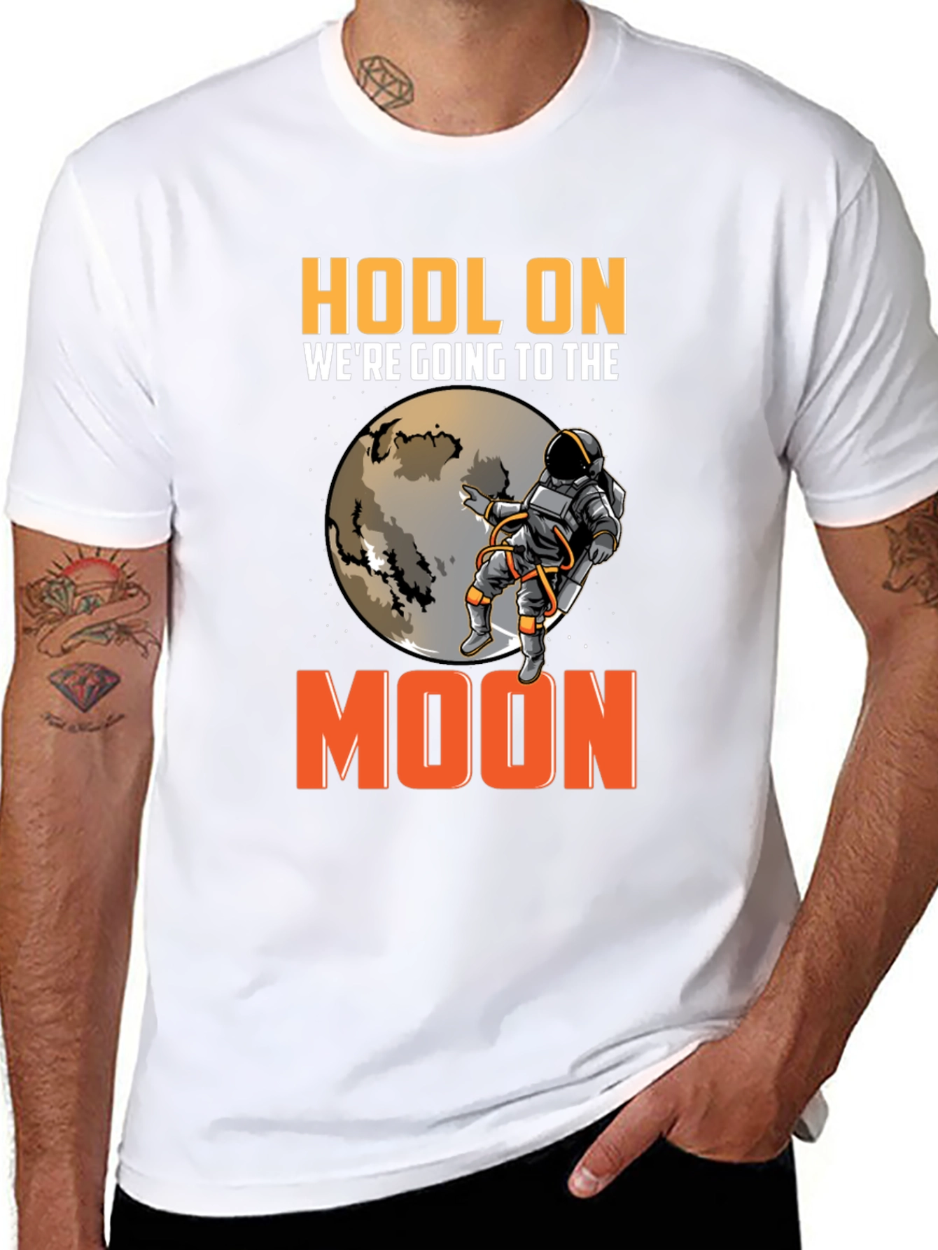 Camiseta HODL ON Espacio Cripto