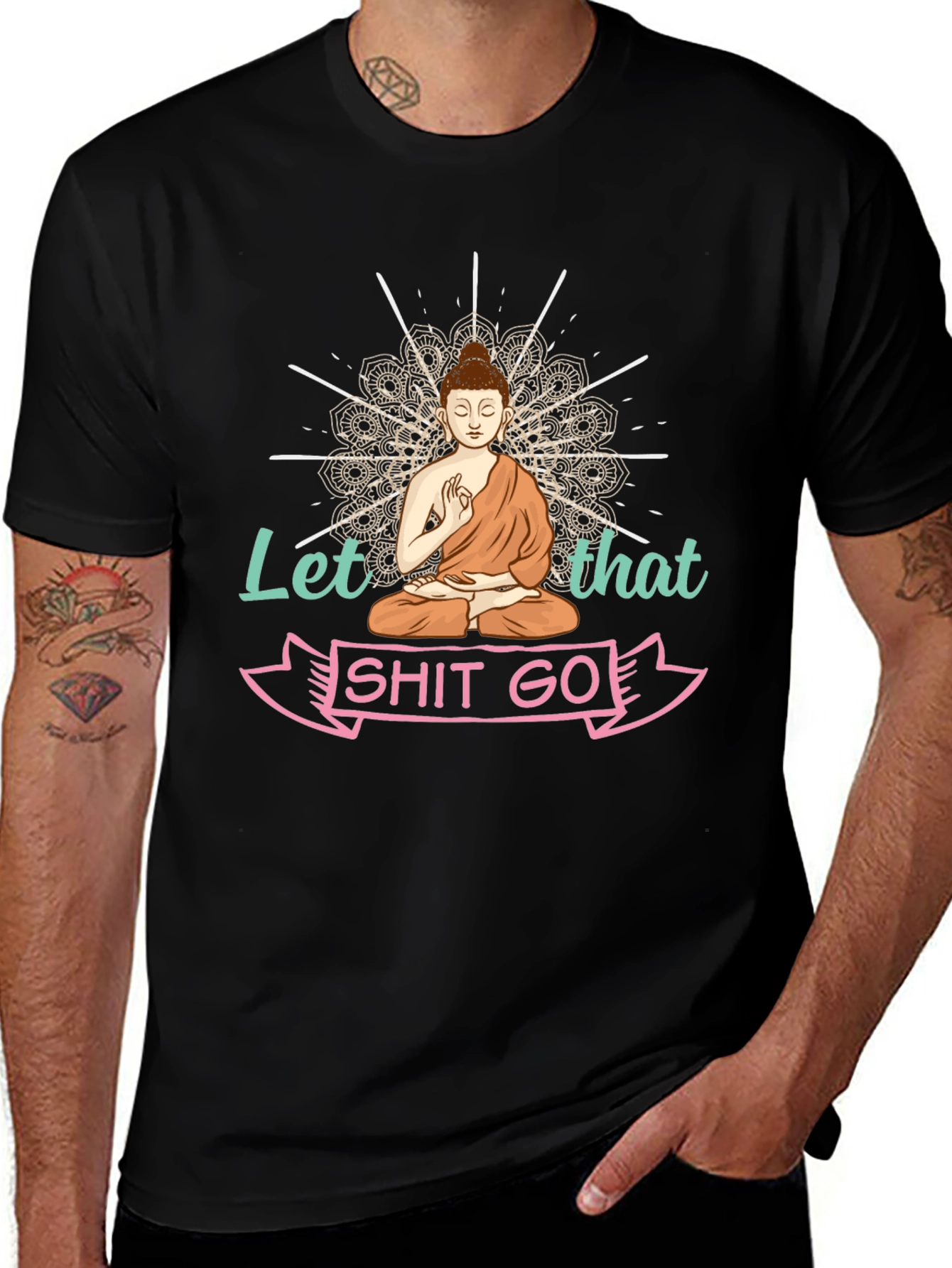 Camiseta Buda: Deja Ir Ese Rollo - Relax