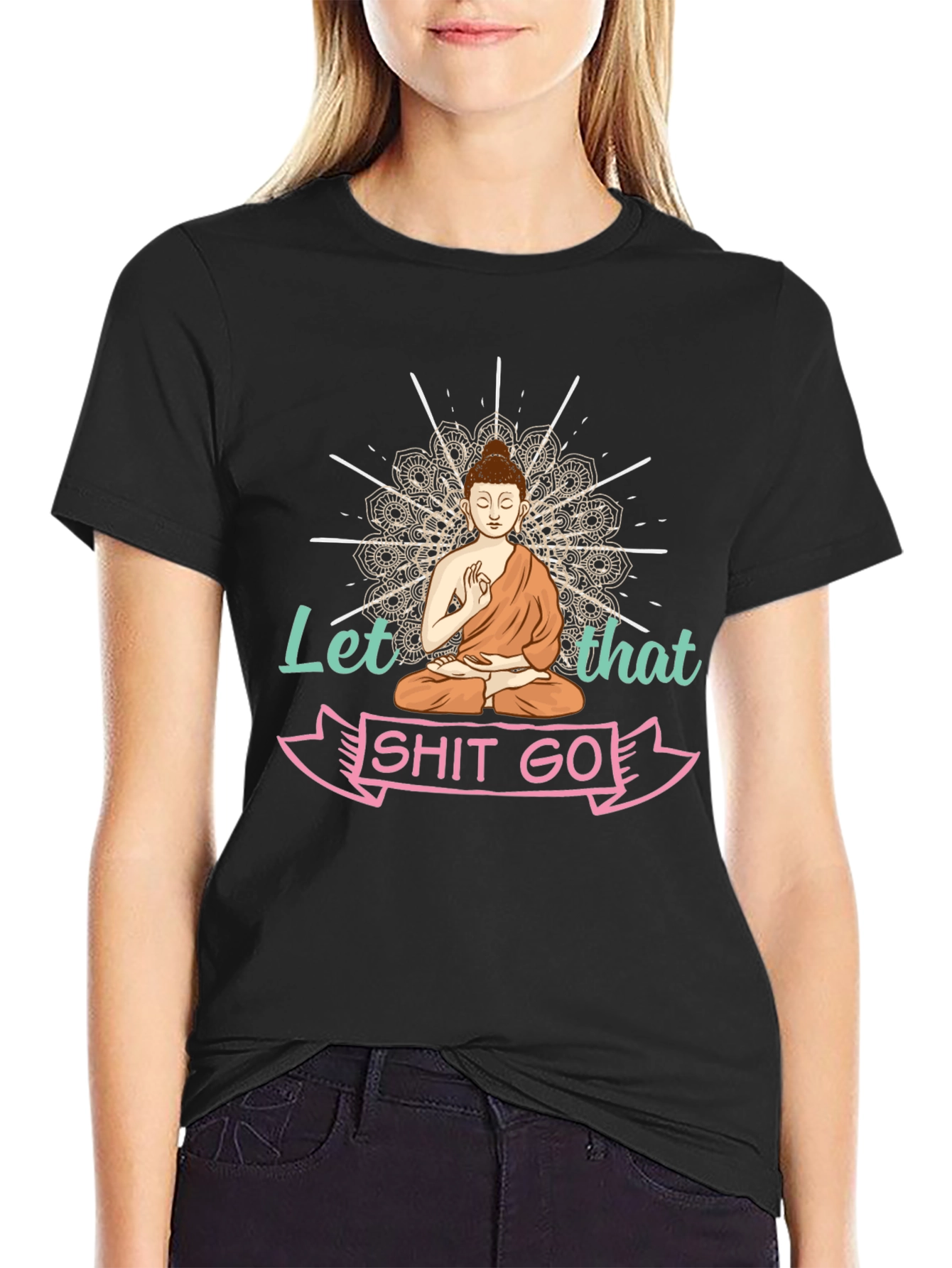 Camiseta Buda: Deja Ir Ese Rollo - Relax