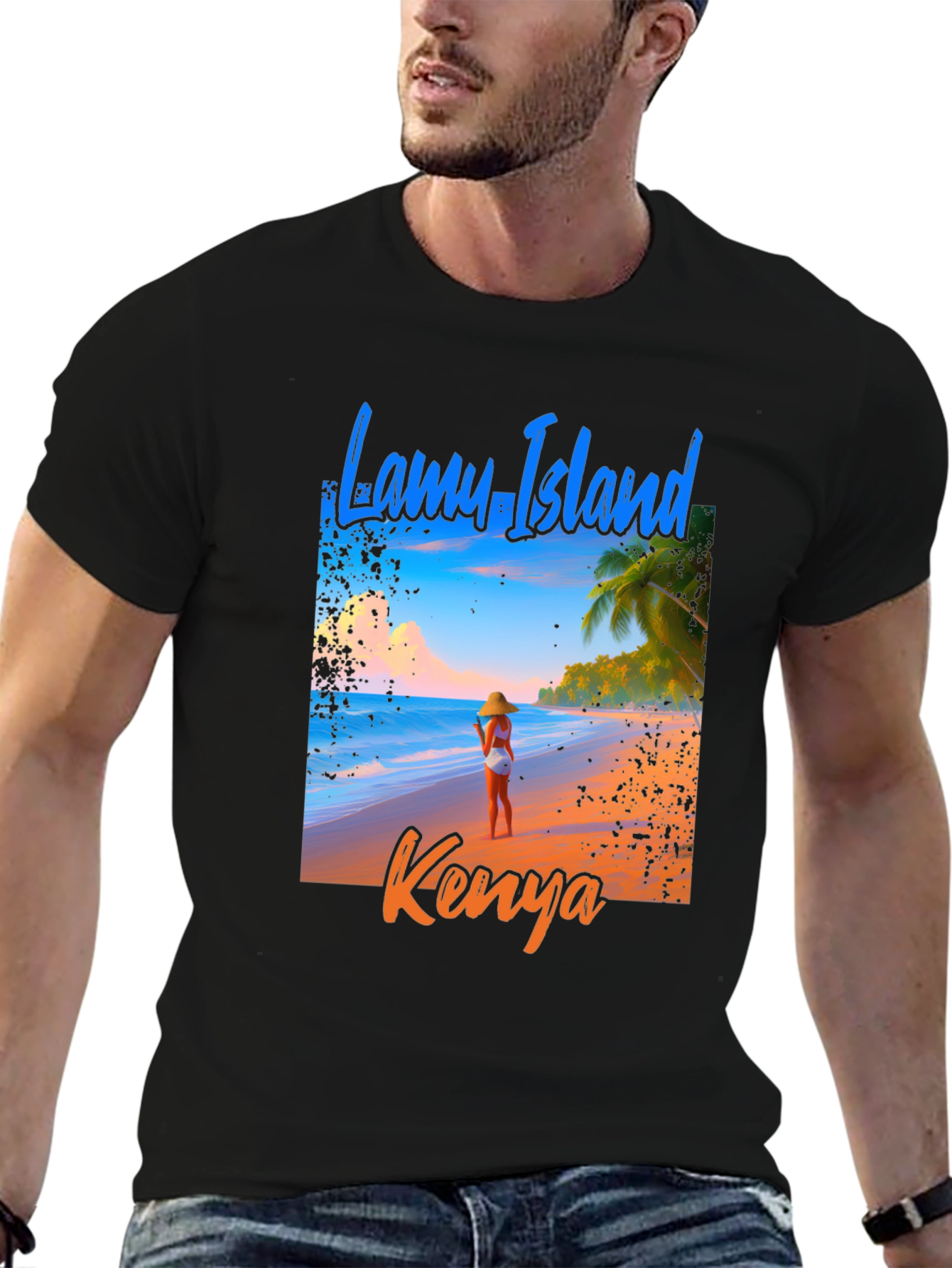 Camiseta Hombre Lamu Island Kenya