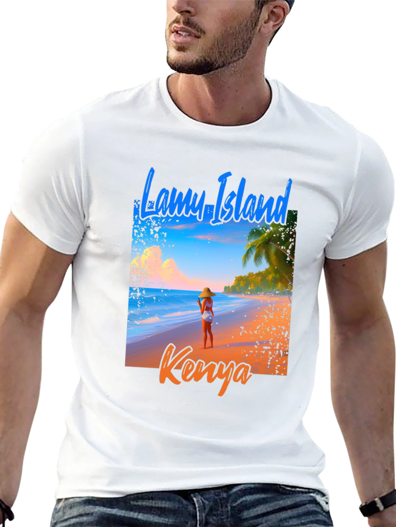 Camiseta Hombre Lamu Island Kenya