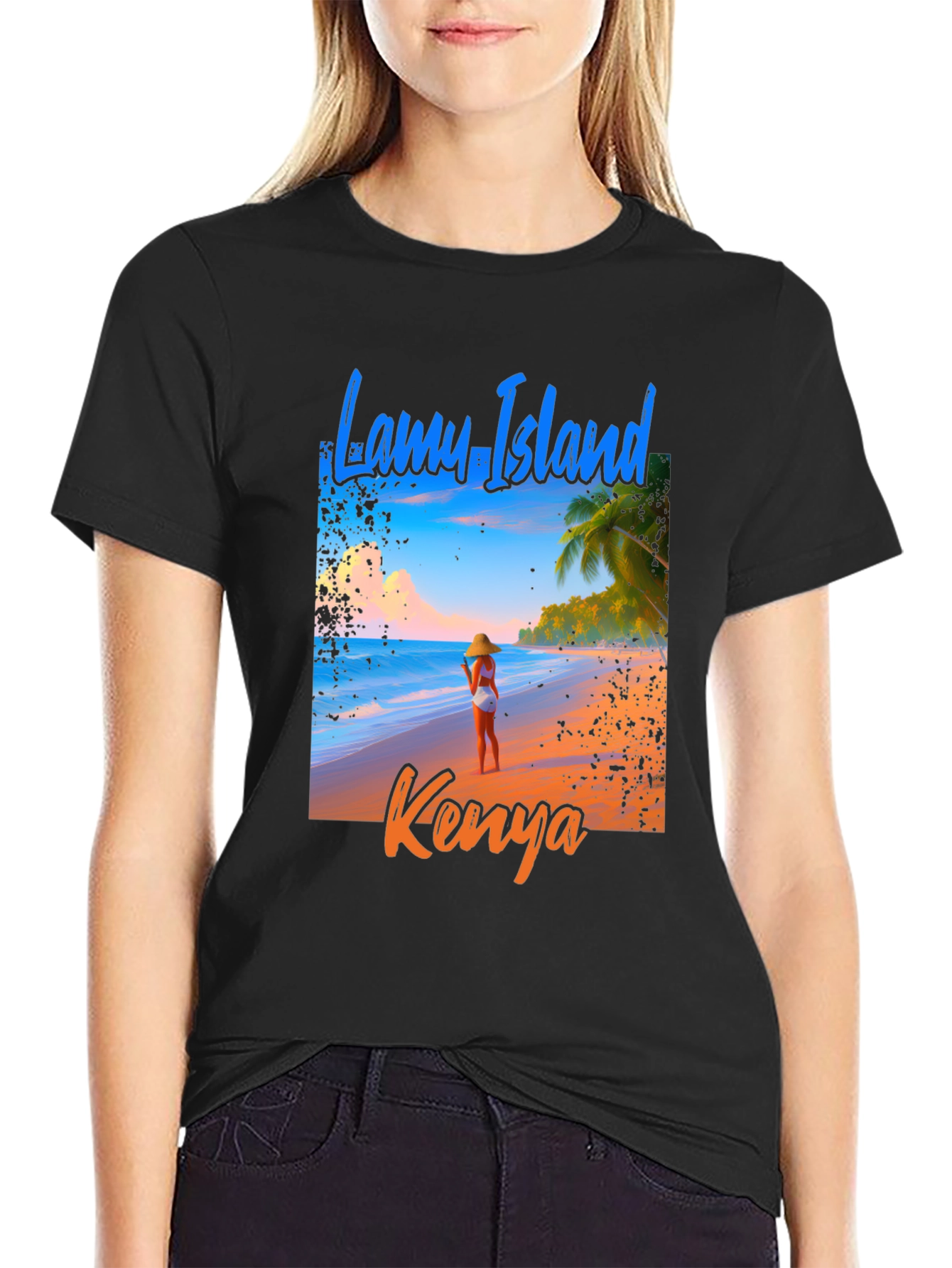 Camiseta Hombre Lamu Island Kenya