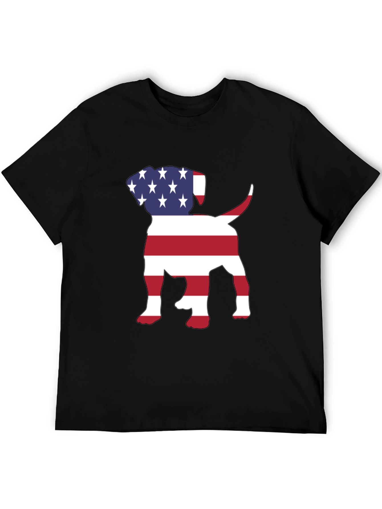 Camiseta Hombre Diseño Americano de Perro