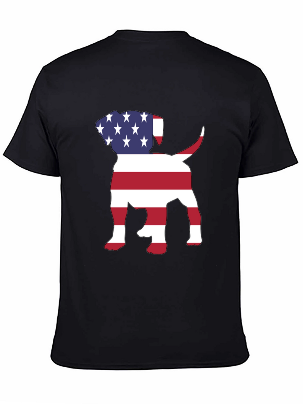 Camiseta Hombre Diseño Americano de Perro