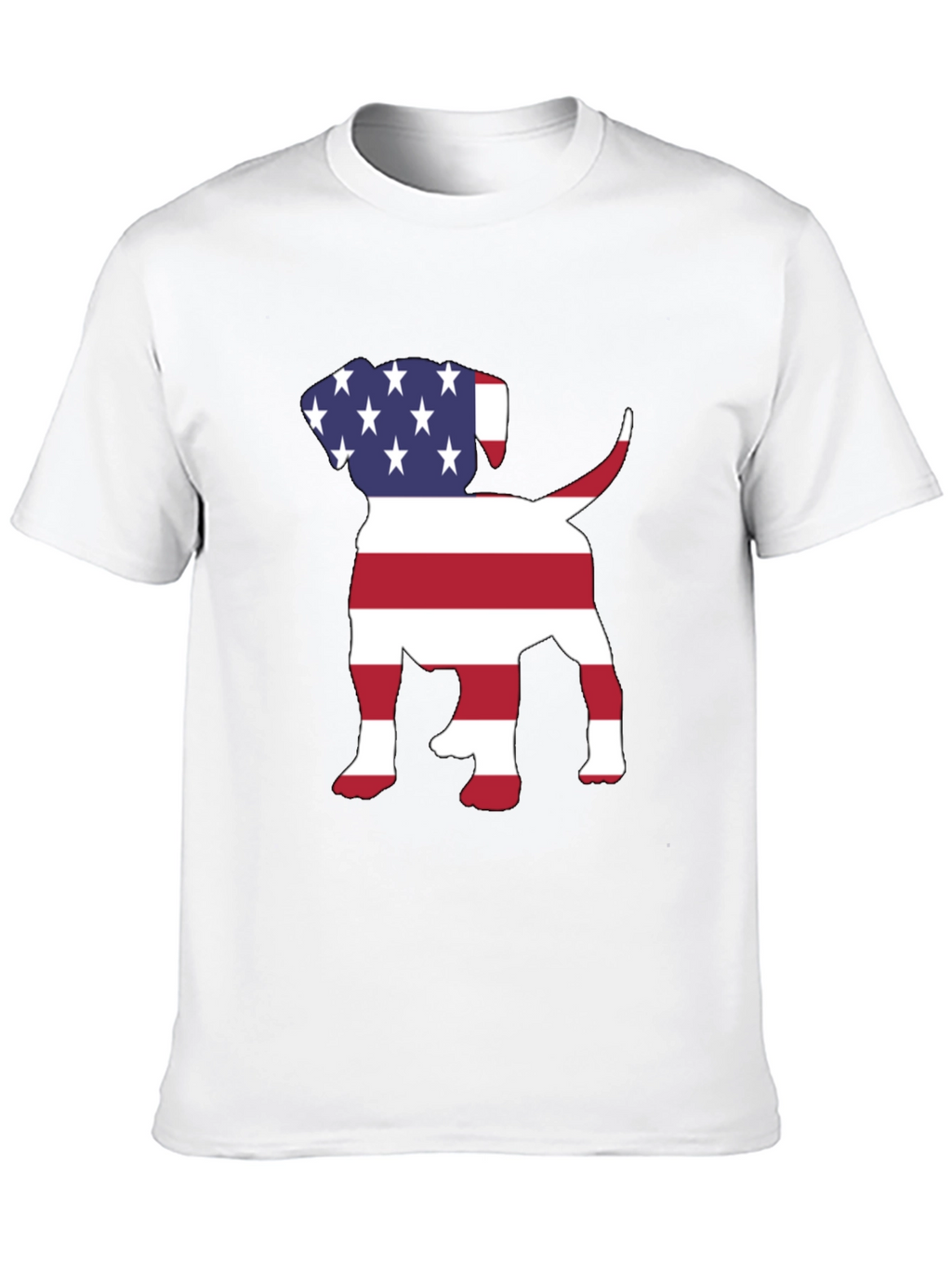 Camiseta Hombre Diseño Americano de Perro