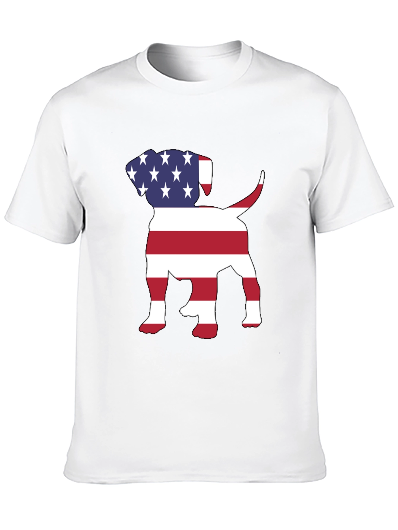 Camiseta Hombre Diseño Americano de Perro