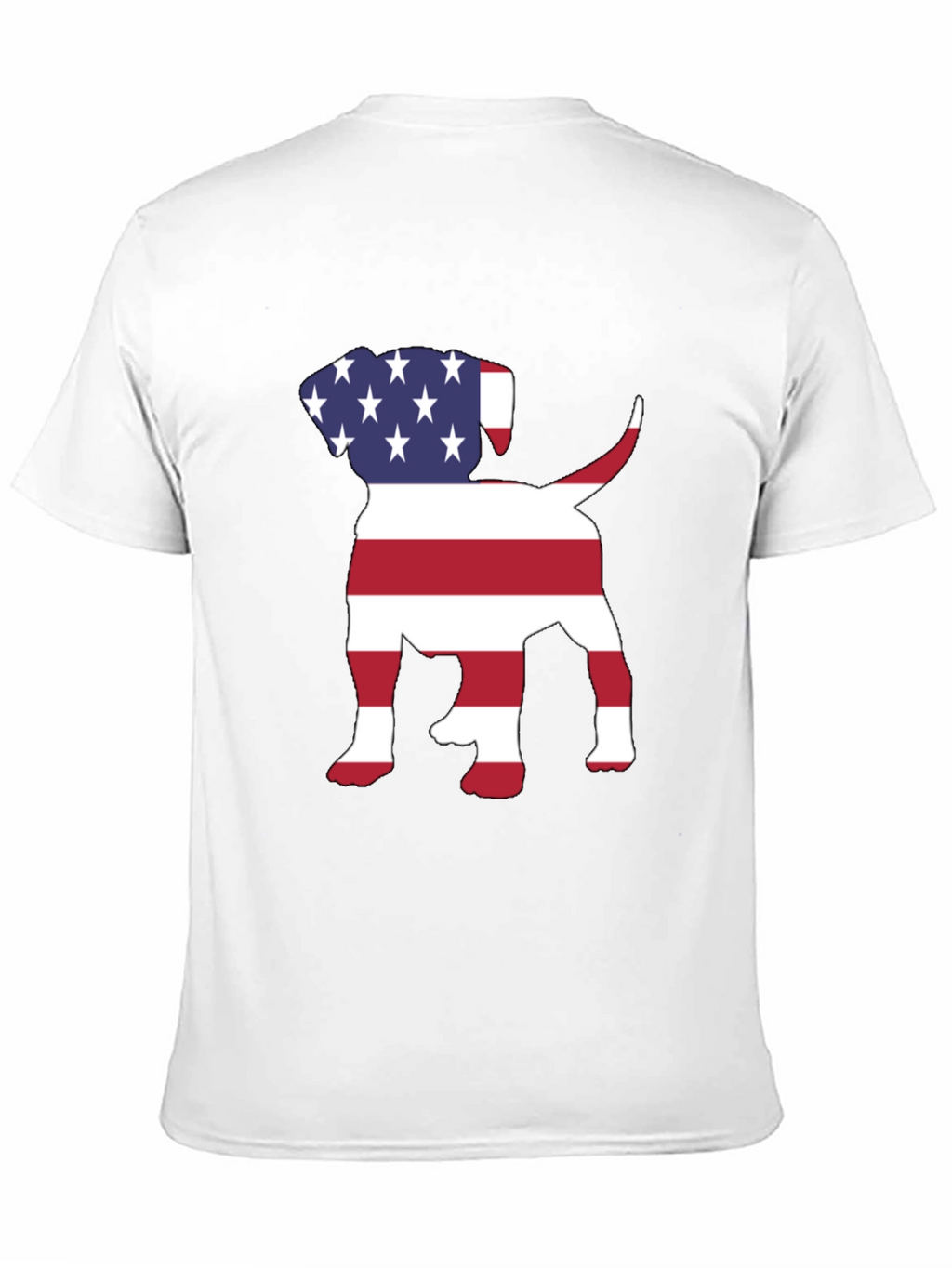 Camiseta Hombre Diseño Americano de Perro