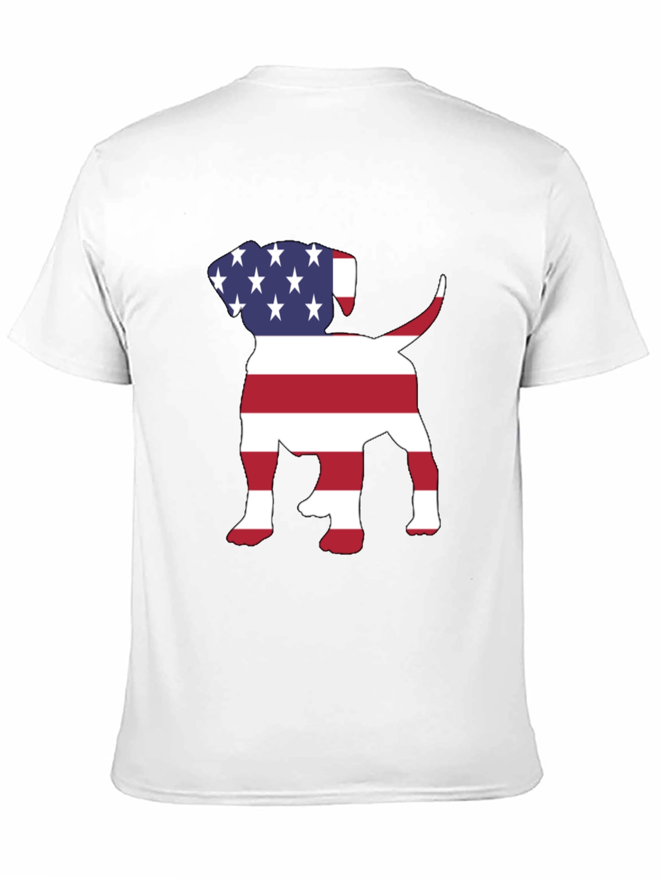 Camiseta Hombre Diseño Americano de Perro