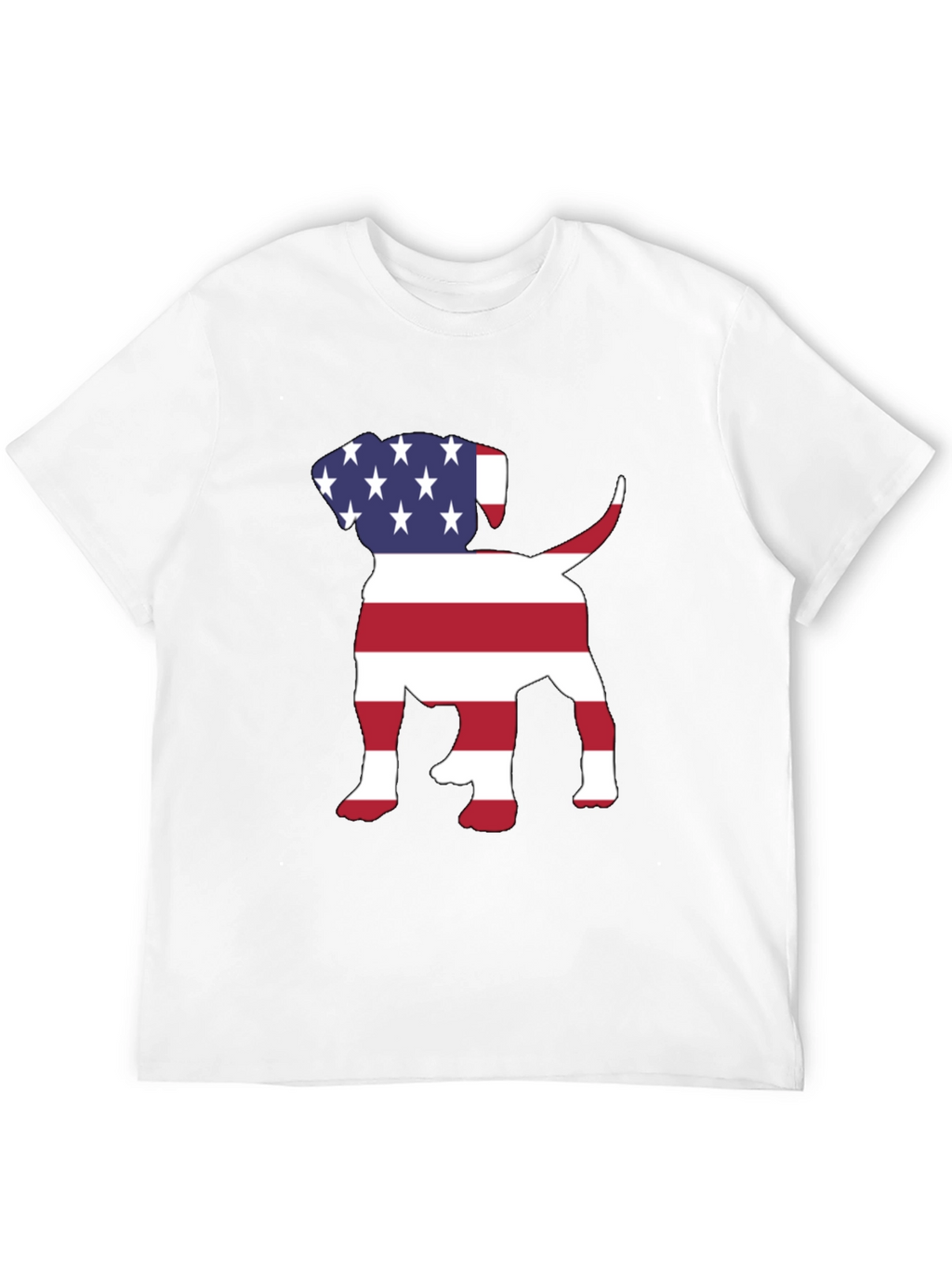 Camiseta Hombre Diseño Americano de Perro