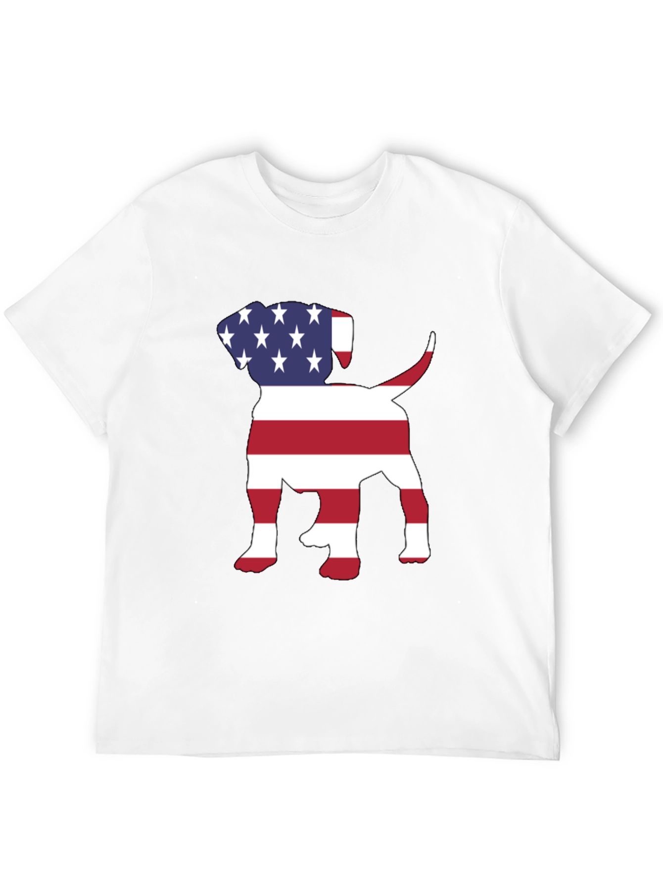 Camiseta Hombre Diseño Americano de Perro