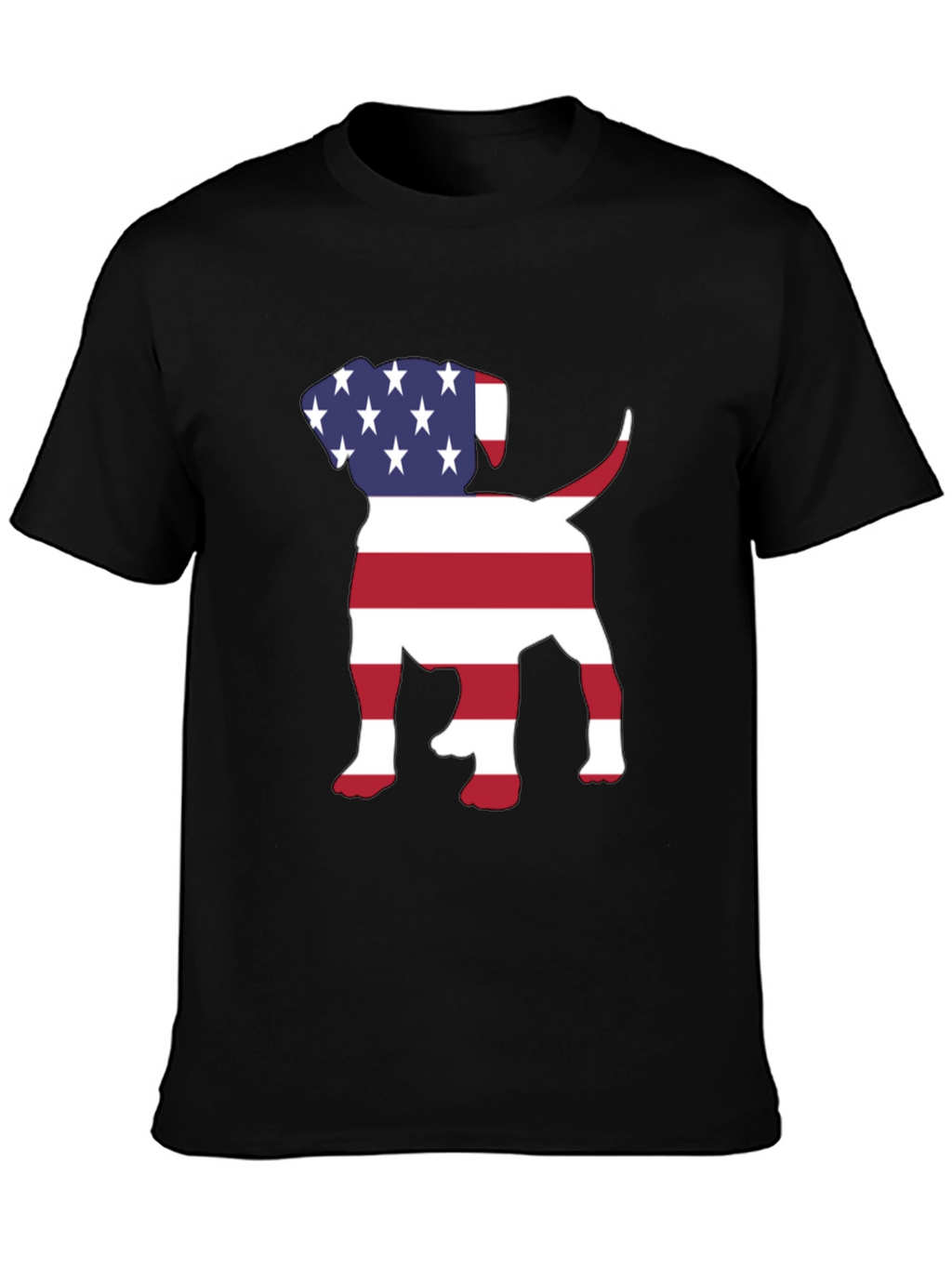 Camiseta Hombre Diseño Americano de Perro