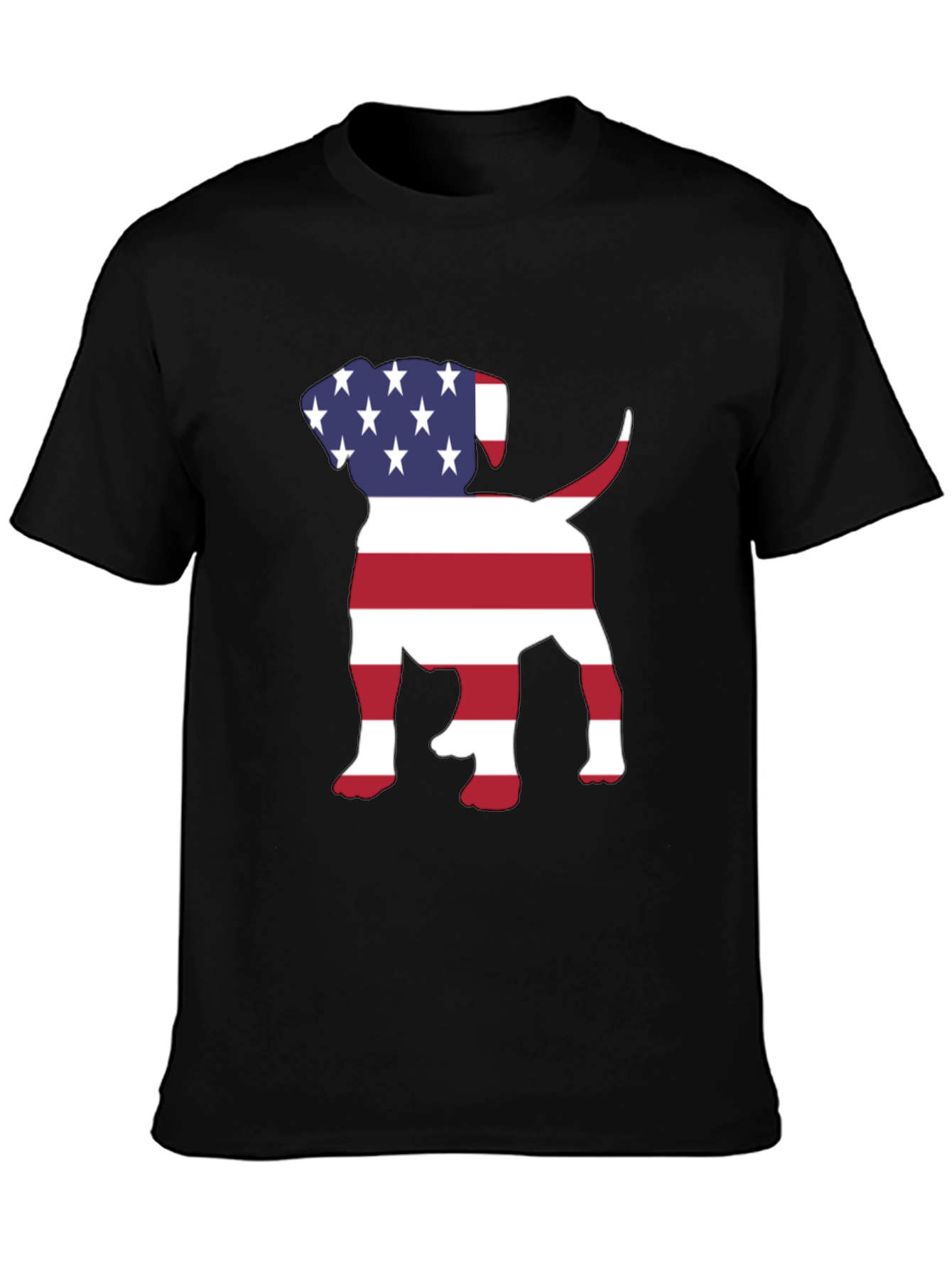 Camiseta Hombre Diseño Americano de Perro