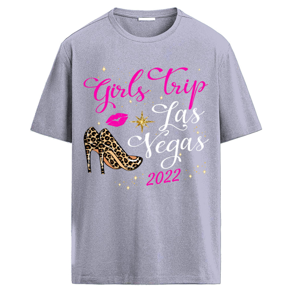 Camiseta "Girls Trip Las Vegas 2022" - Camiseta de Mujer para Viaje de Chicas, Estampado Fashionable