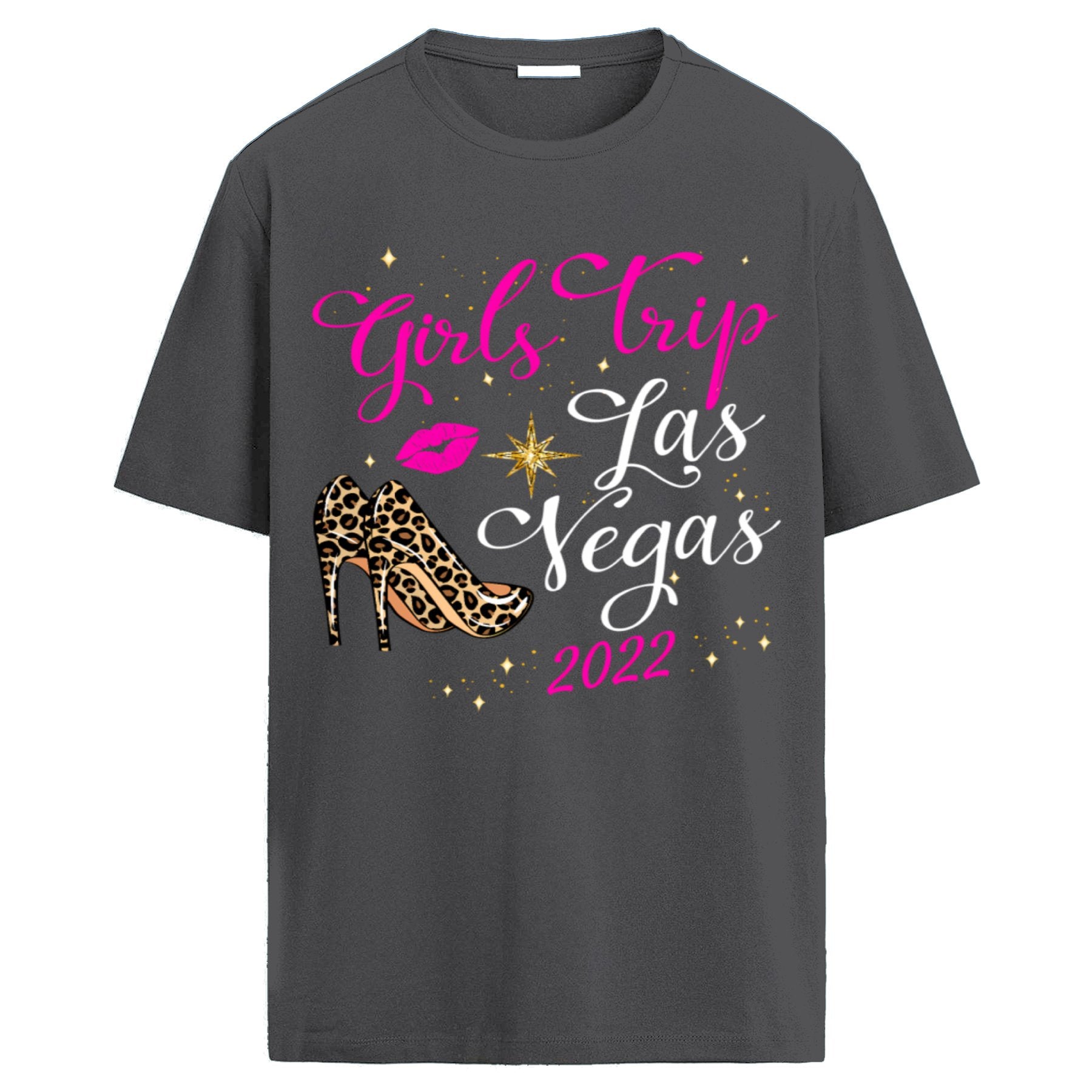 Camiseta "Girls Trip Las Vegas 2022" - Camiseta de Mujer para Viaje de Chicas, Estampado Fashionable