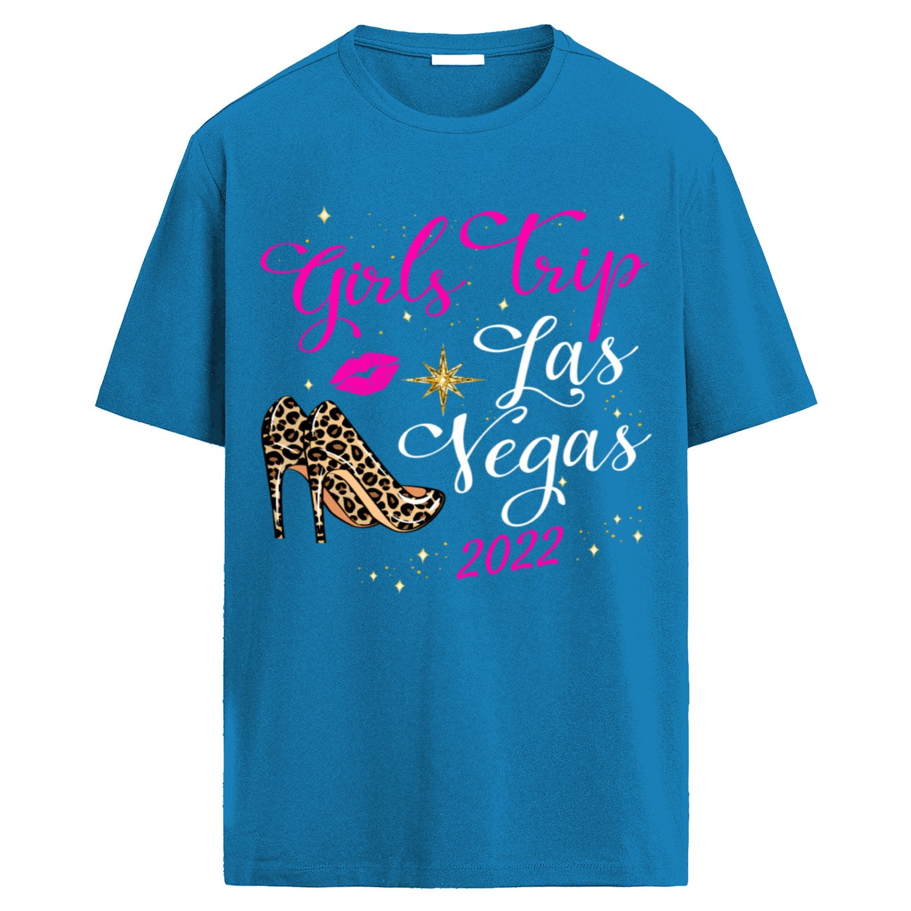 Camiseta "Girls Trip Las Vegas 2022" - Camiseta de Mujer para Viaje de Chicas, Estampado Fashionable