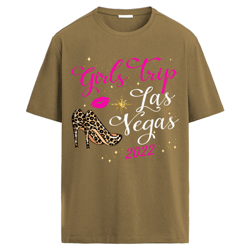 Camiseta "Girls Trip Las Vegas 2022" - Camiseta de Mujer para Viaje de Chicas, Estampado Fashionable