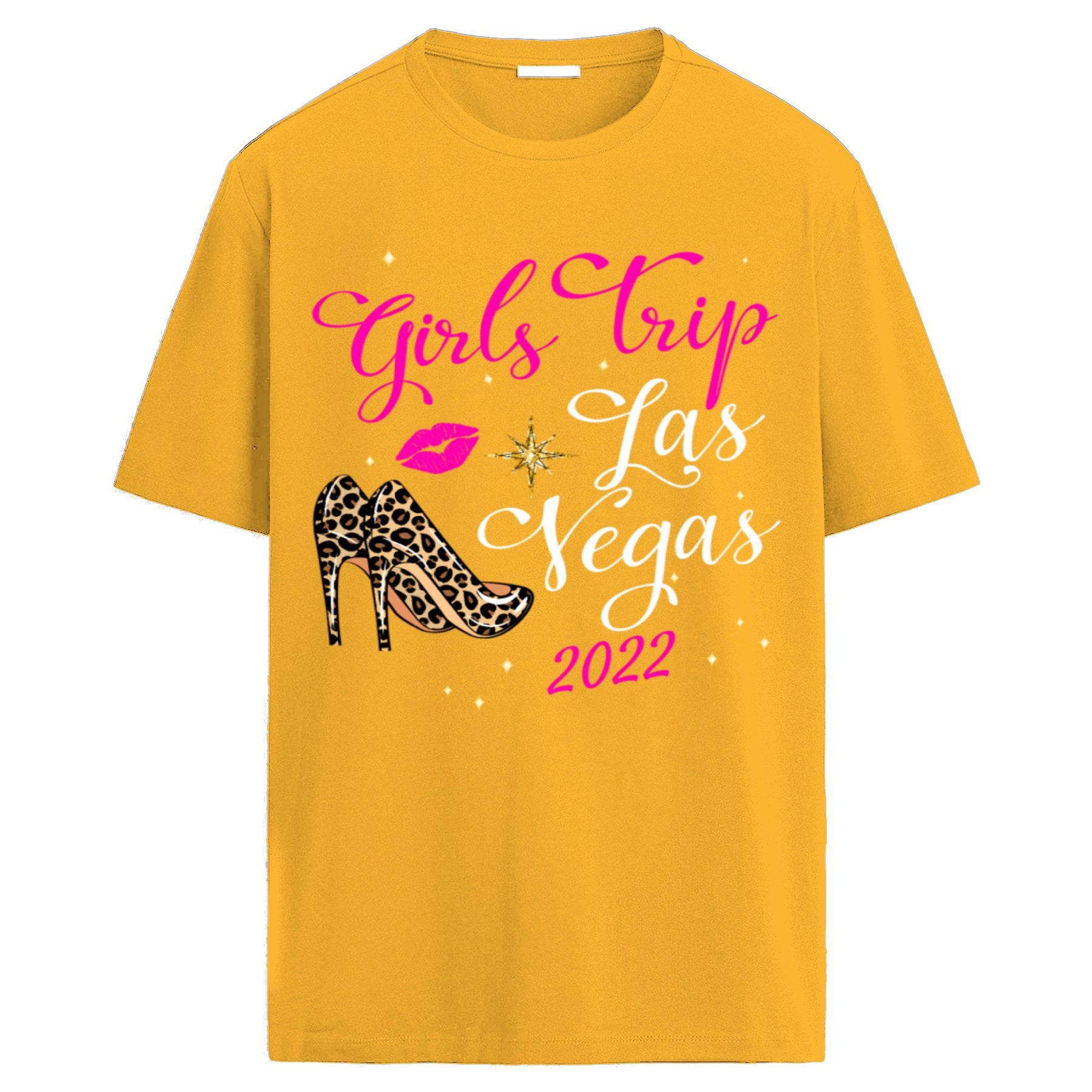 Camiseta "Girls Trip Las Vegas 2022" - Camiseta de Mujer para Viaje de Chicas, Estampado Fashionable