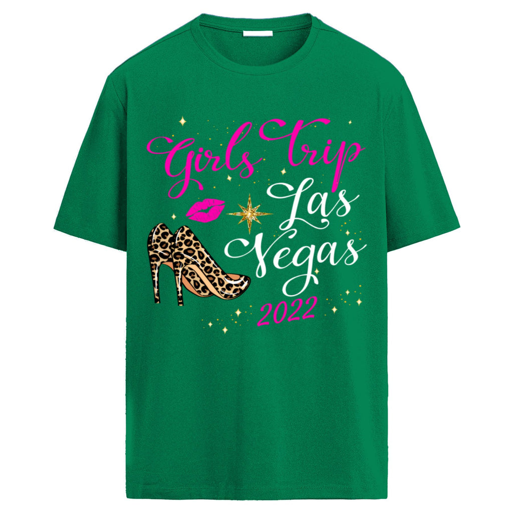 Camiseta "Girls Trip Las Vegas 2022" - Camiseta de Mujer para Viaje de Chicas, Estampado Fashionable