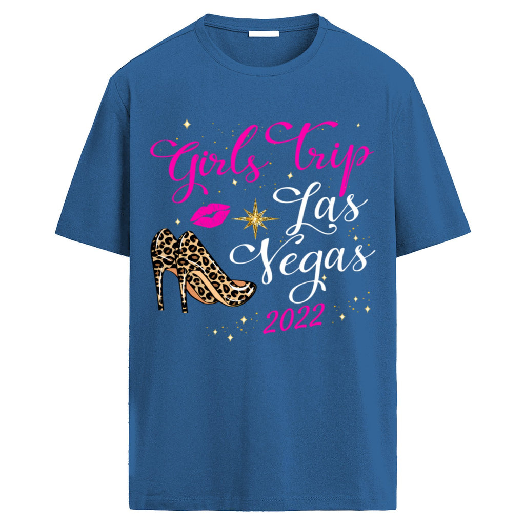 Camiseta "Girls Trip Las Vegas 2022" - Camiseta de Mujer para Viaje de Chicas, Estampado Fashionable