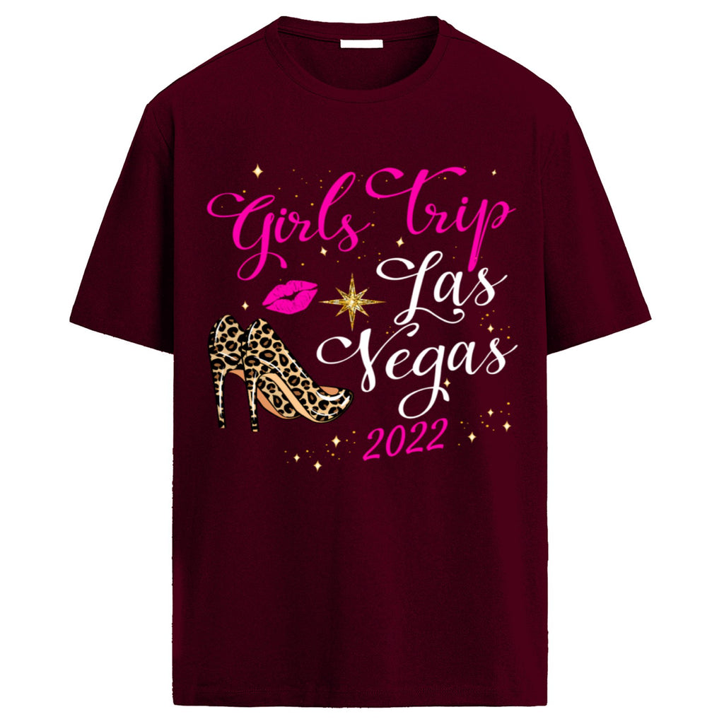Camiseta "Girls Trip Las Vegas 2022" - Camiseta de Mujer para Viaje de Chicas, Estampado Fashionable