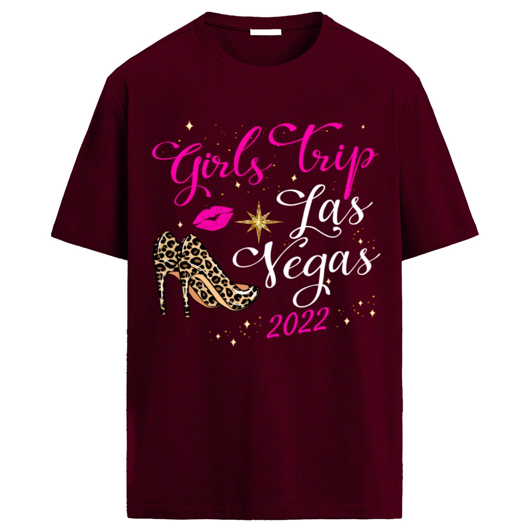 Camiseta "Girls Trip Las Vegas 2022" - Camiseta de Mujer para Viaje de Chicas, Estampado Fashionable
