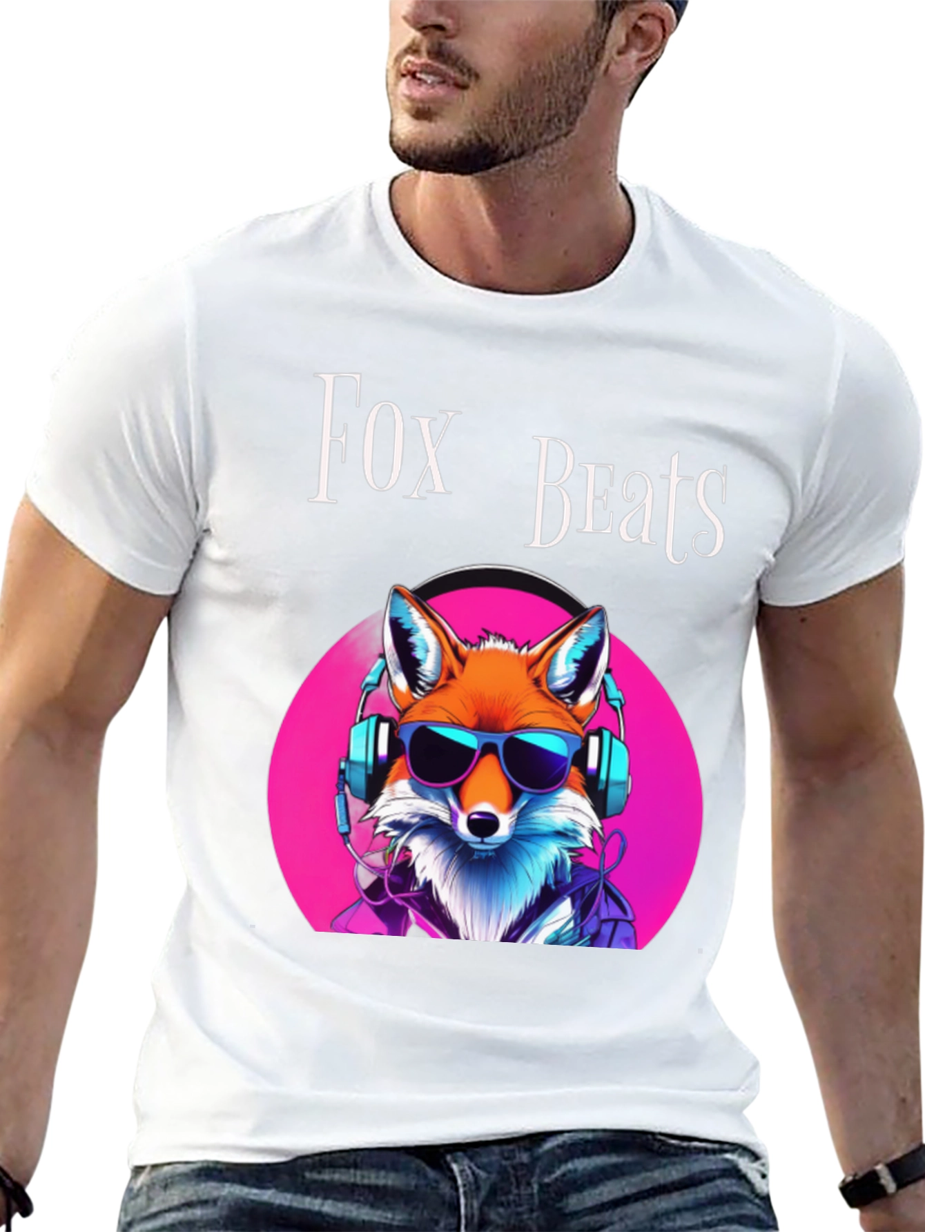 Camiseta Fox Beats Algodón Premium - Diseño Moderno