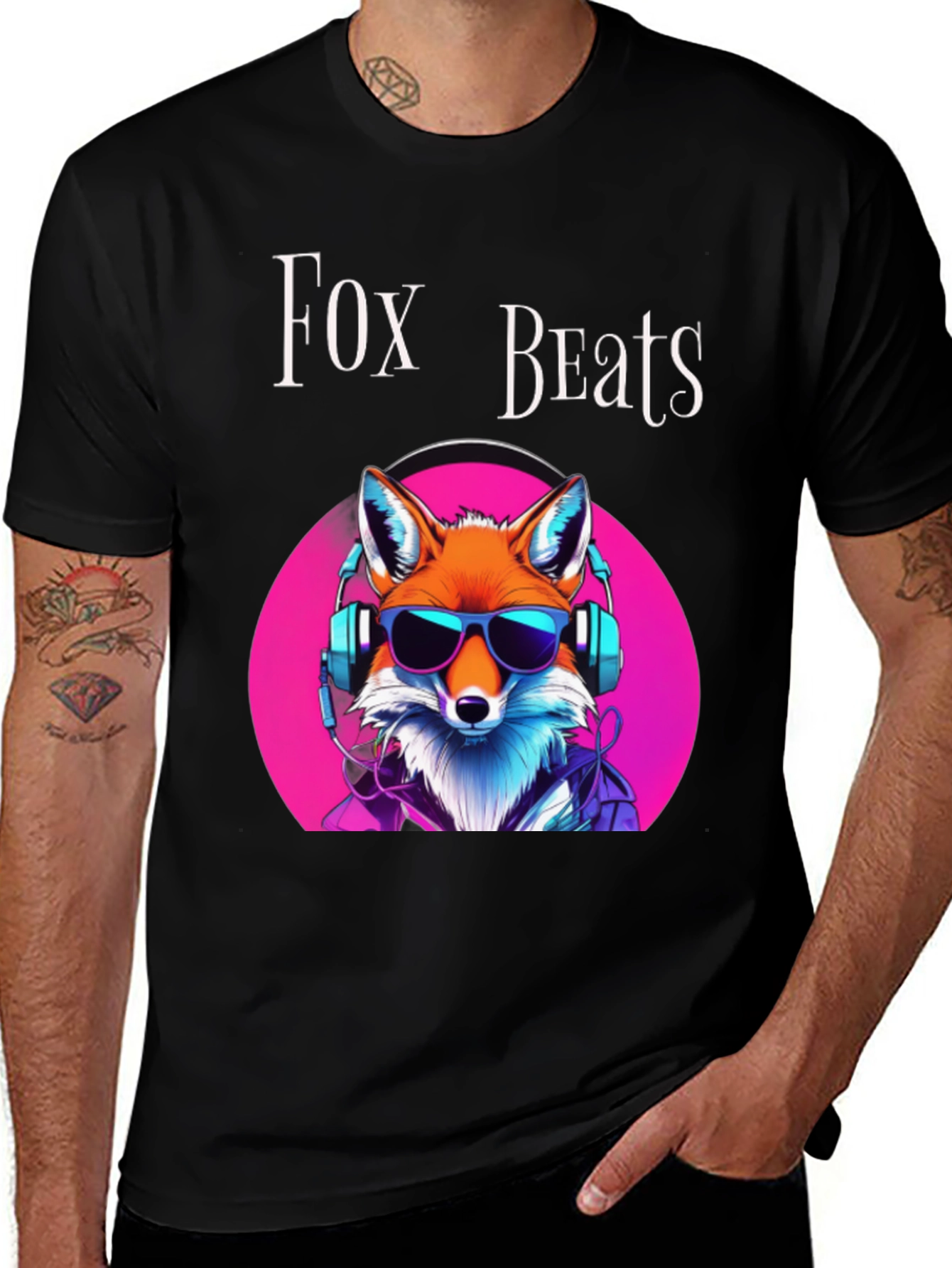 Camiseta Fox Beats Algodón Premium - Diseño Moderno