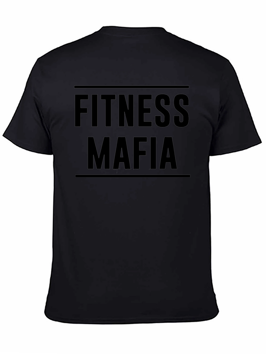 Camiseta Fitness Mafia Negra para Hombre