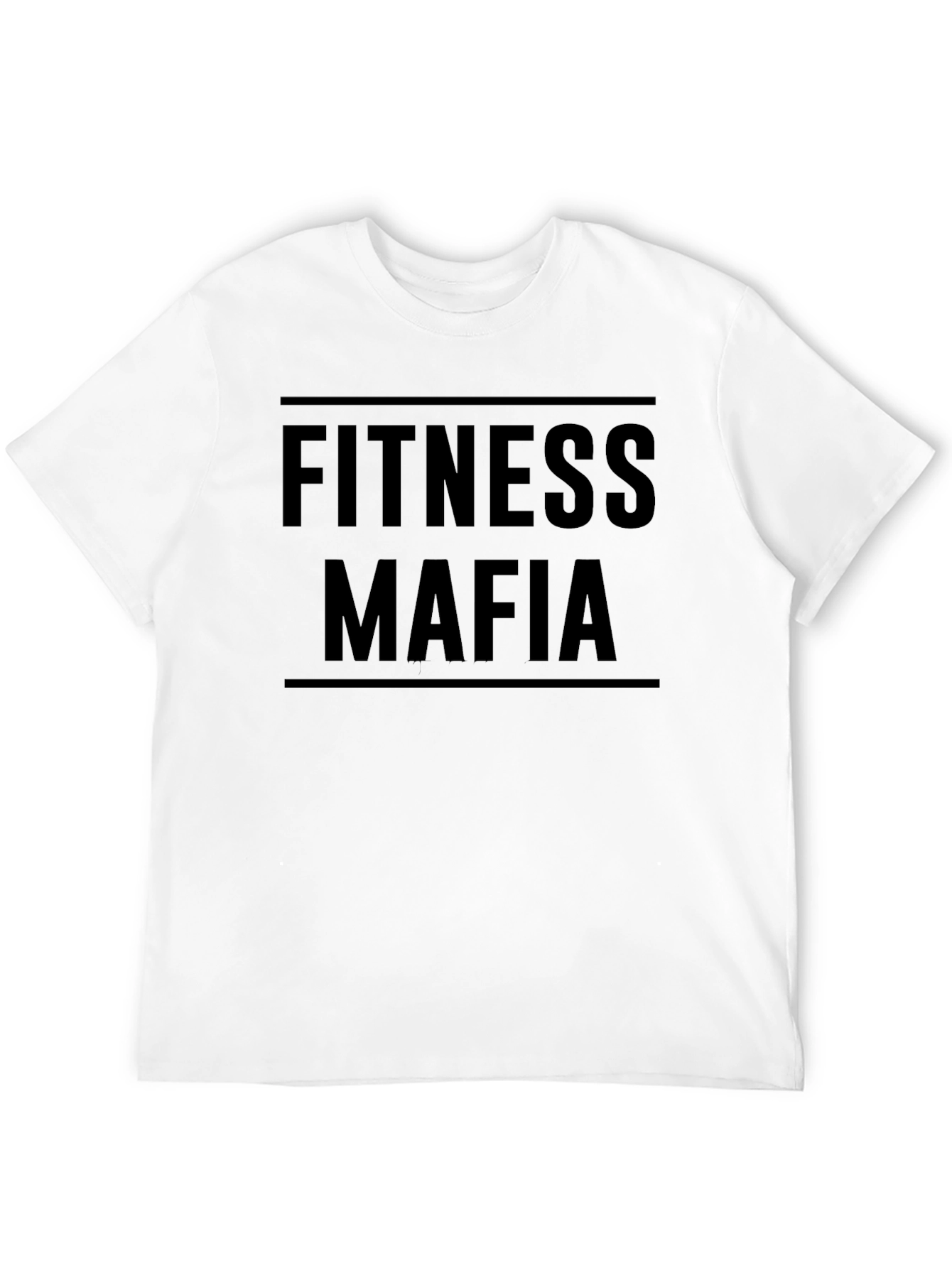 Camiseta Fitness Mafia Negra para Hombre