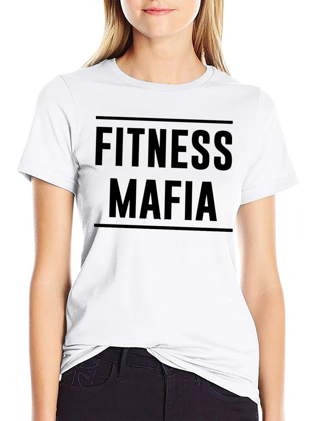 Camiseta Fitness Mafia Negra para Hombre