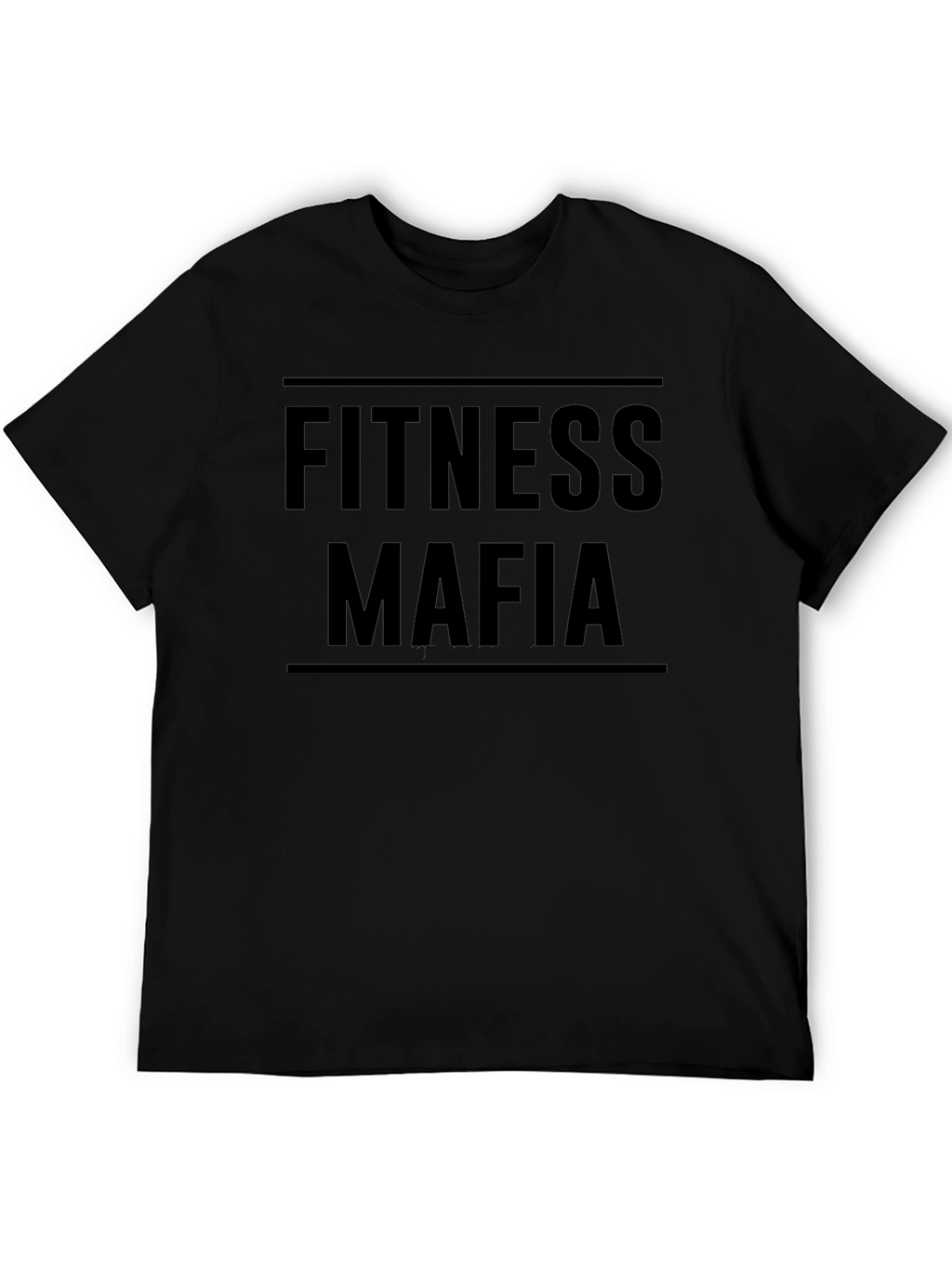 Camiseta Fitness Mafia Negra para Hombre