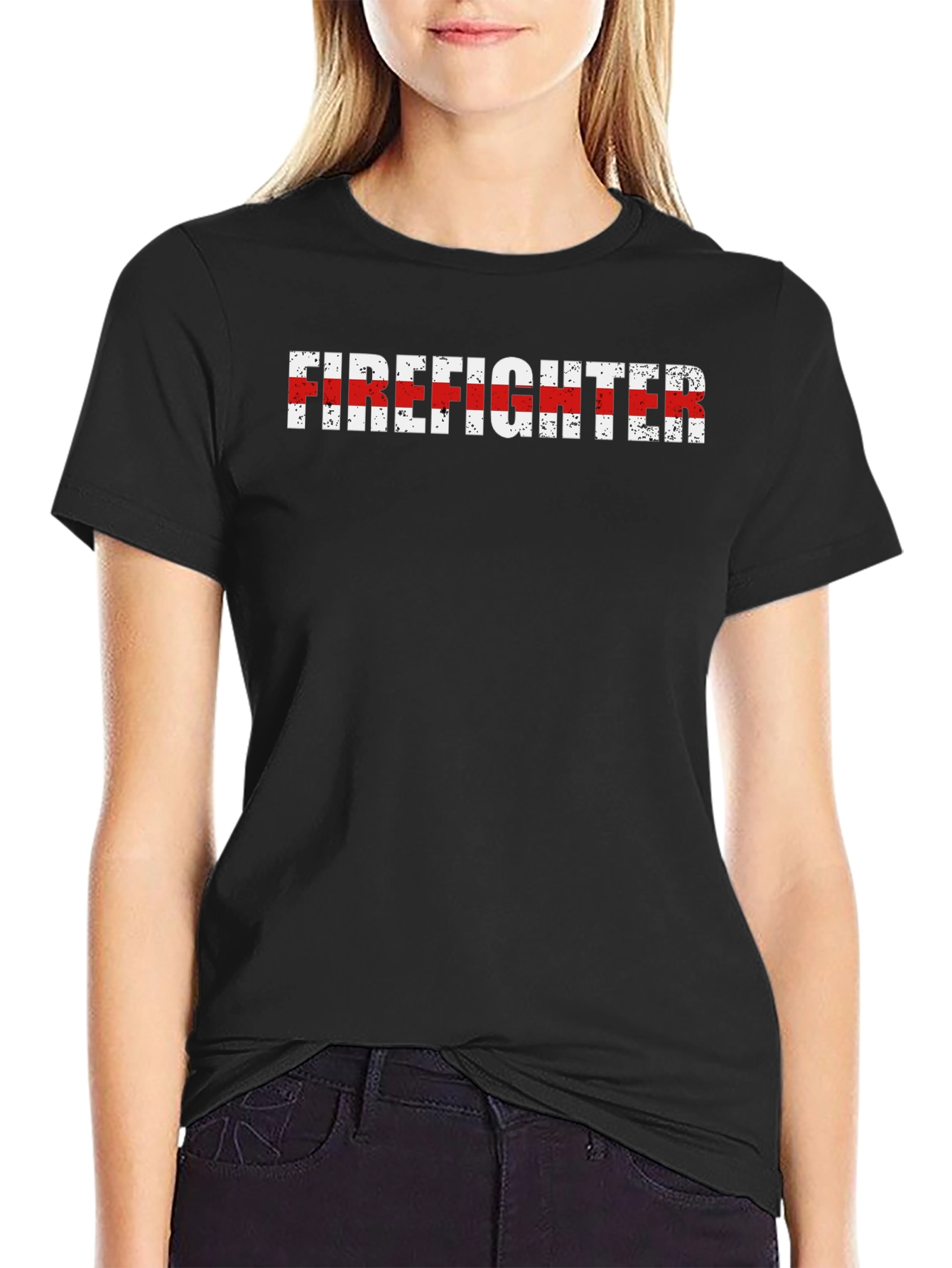 Camiseta Bombero con Diseño Firefighter