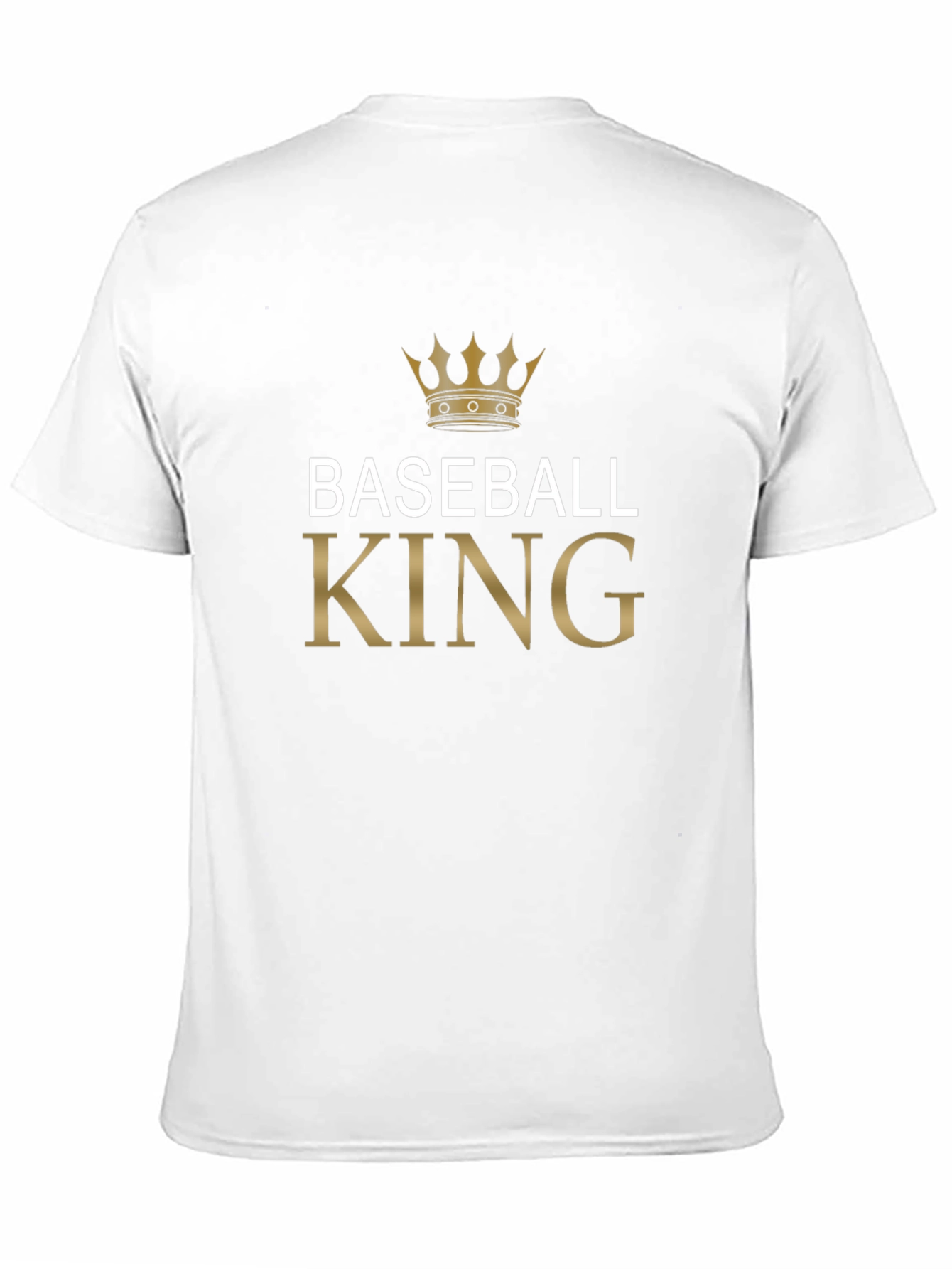 Camiseta Baseball King con Corona Dorada