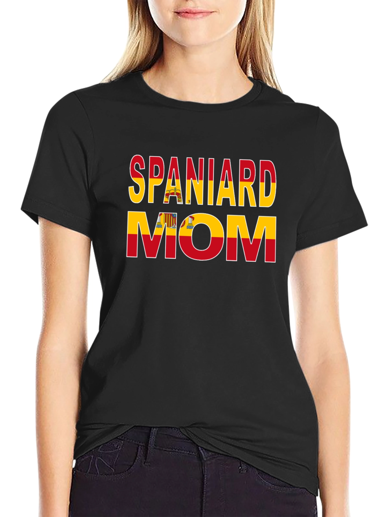 Camiseta Español Mamá con Bandera de España