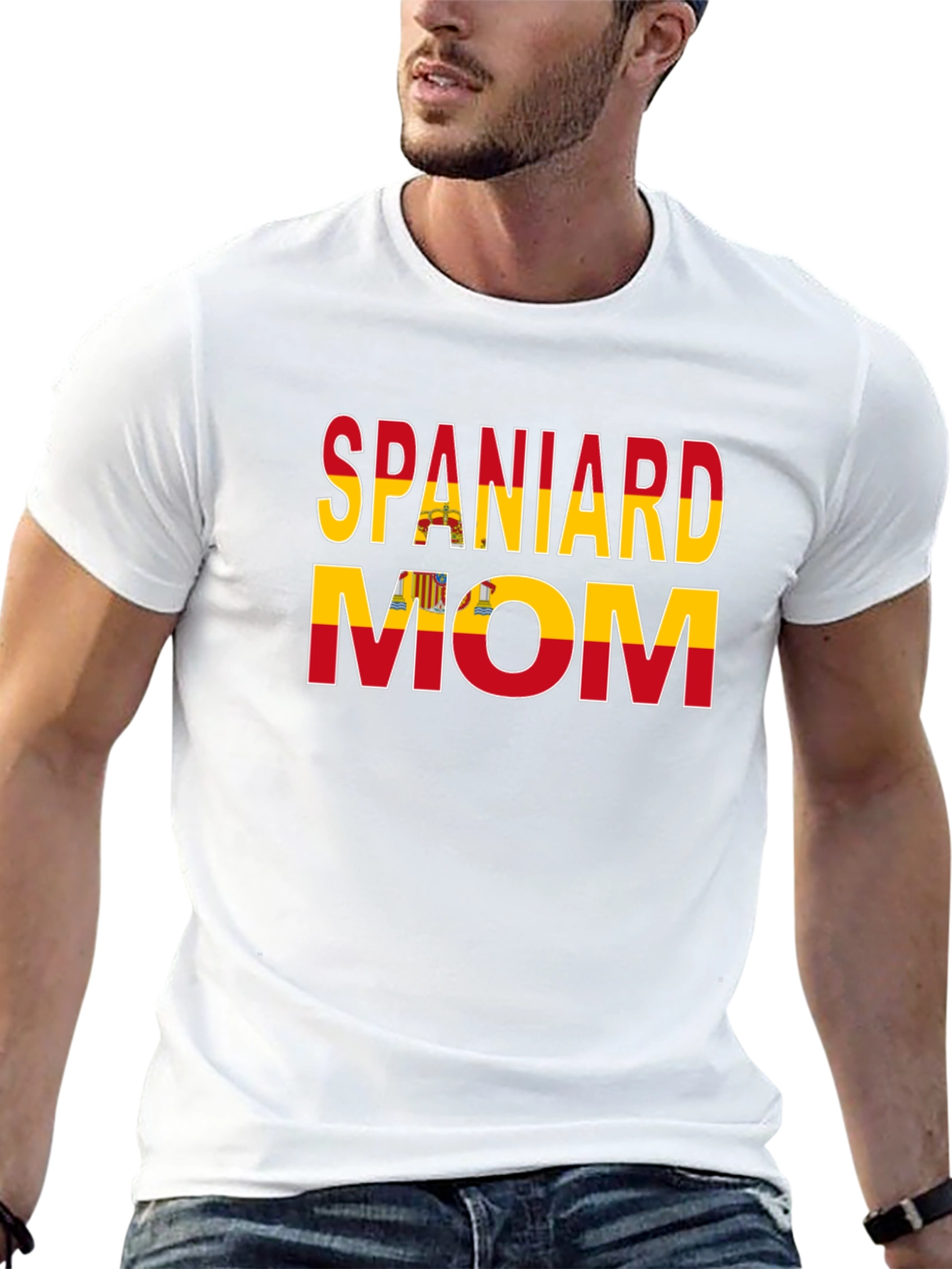 Camiseta Español Mamá con Bandera de España