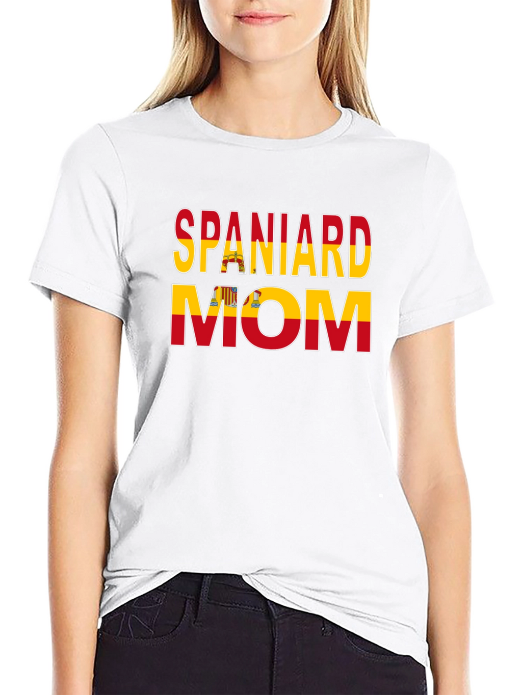 Camiseta Español Mamá con Bandera de España