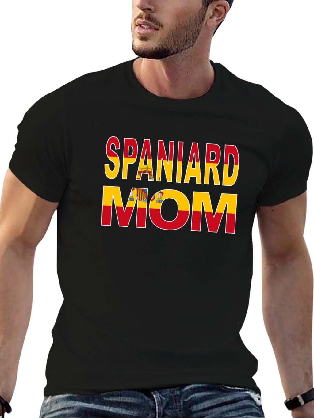 Camiseta Español Mamá con Bandera de España