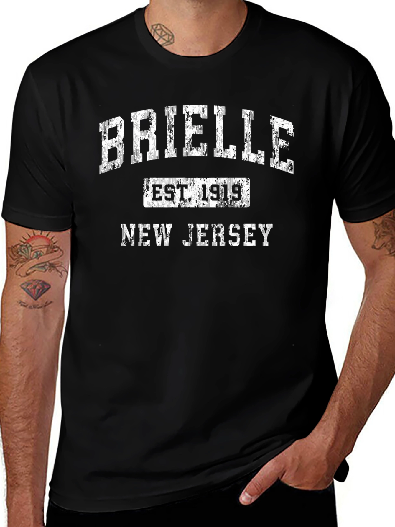 Camiseta Brielle New Jersey EST 1919 Vintage