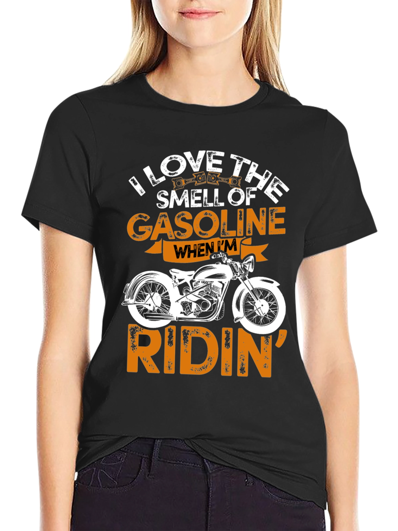Camiseta Hombre: Amo el Olor a Gasolina