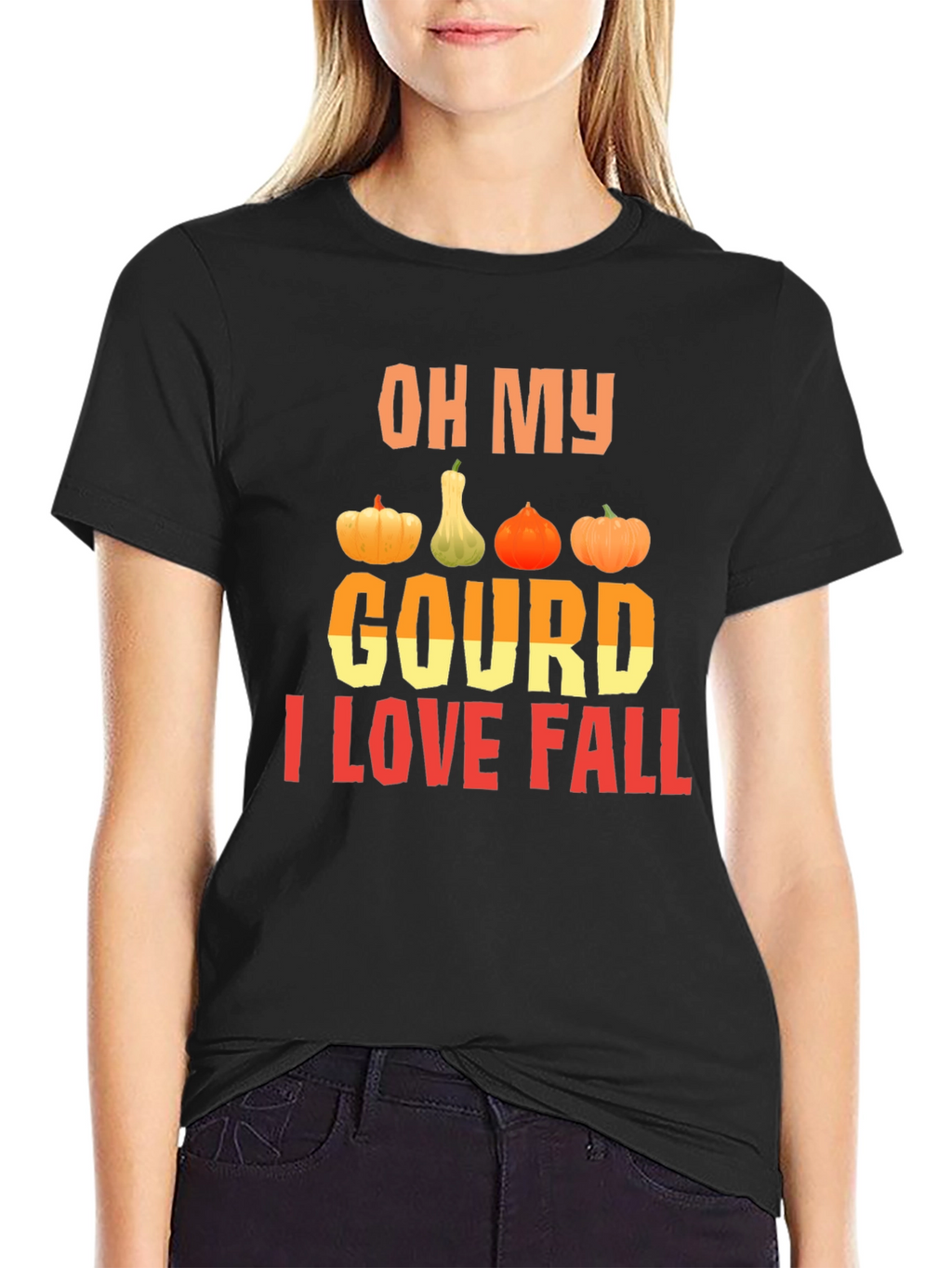 Camiseta divertida de otoño con calabazas