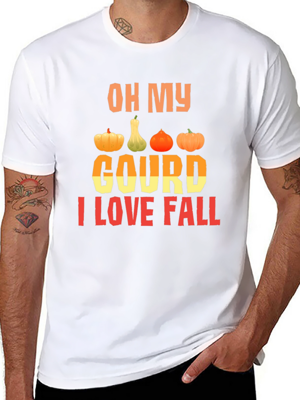 Camiseta divertida de otoño con calabazas