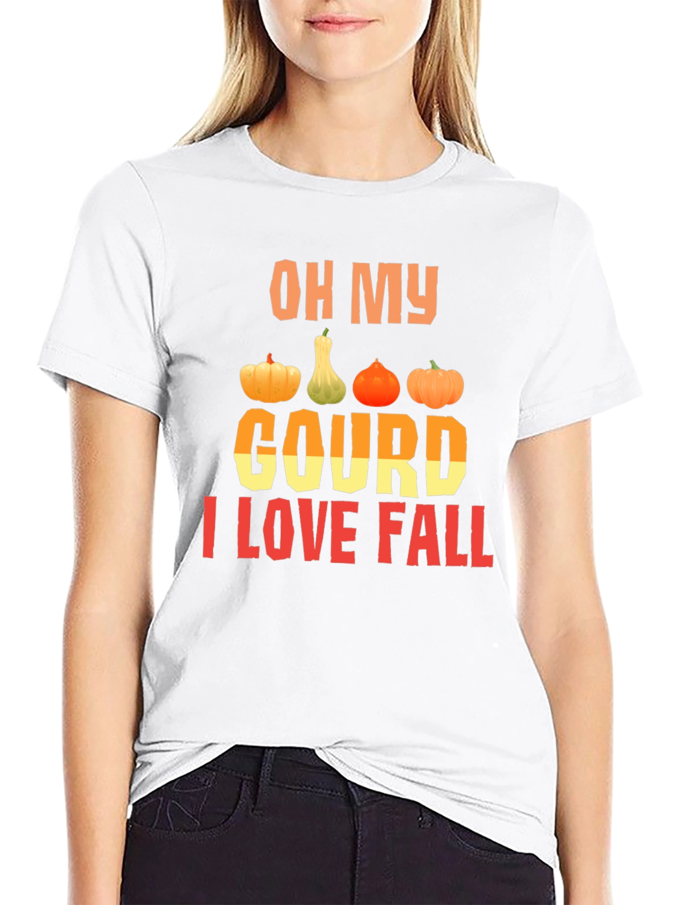 Camiseta divertida de otoño con calabazas