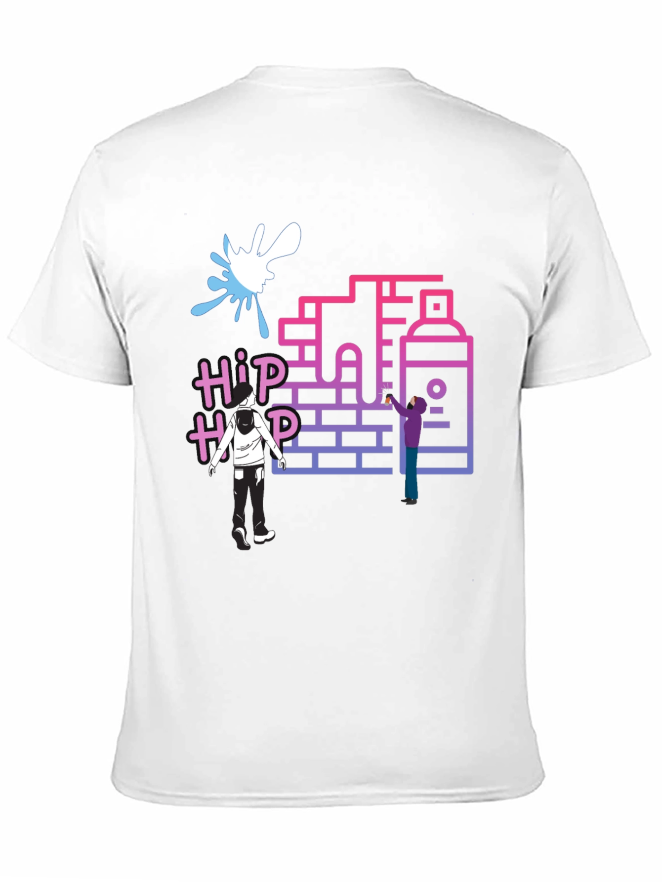 Camiseta Hombre Hip Hop Graffiti Urbana Diseño Único