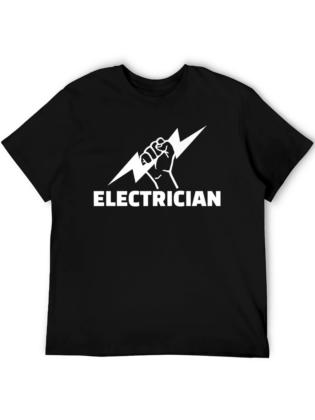 Camiseta Eléctrico Diseño Rayo - Negra