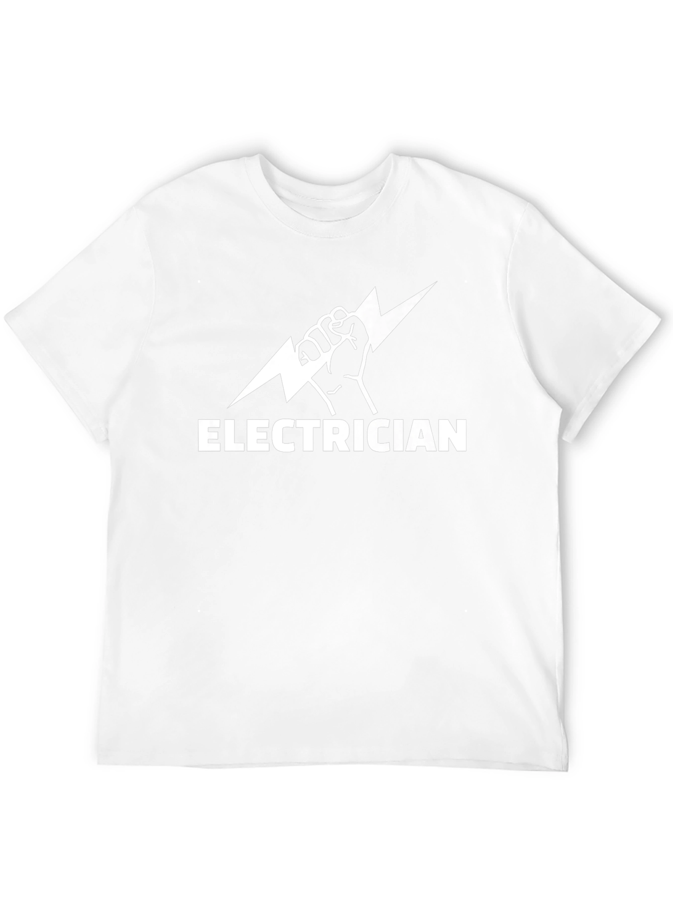 Camiseta Eléctrico Diseño Rayo - Negra