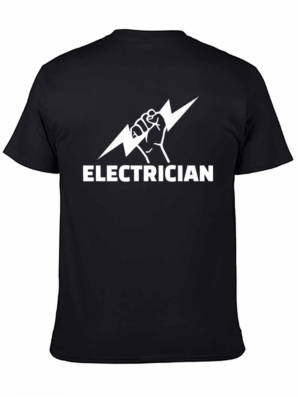 Camiseta Eléctrico Diseño Rayo - Negra