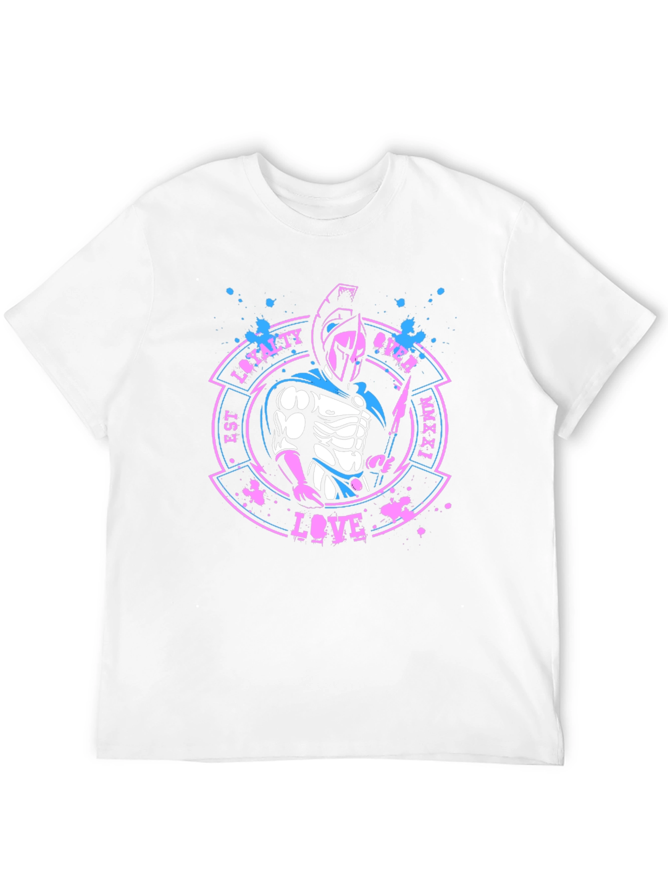Camiseta Hombre Diseño Guerrero Espartano - Lealtad y Amor