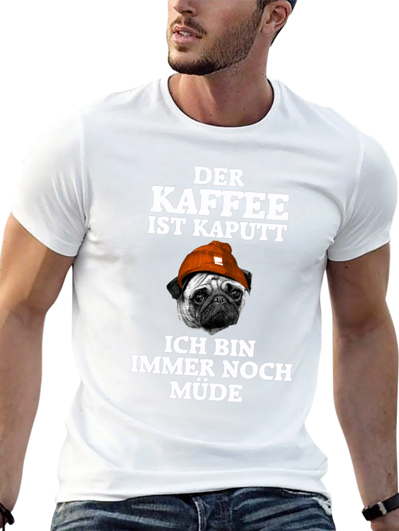 Camiseta Hombre Der Kaffee Ist Kaputt